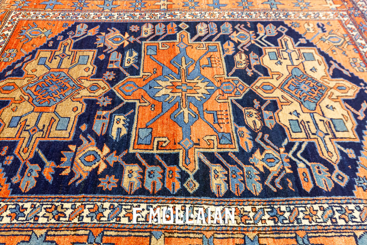 Heriz Rug Dark Blue Field Garaje n°:257549 n°:257549